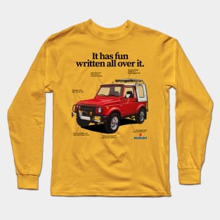 SUZUKI SAMURAI SJ 410 - advert Long Sleeve T-Shirt